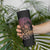 Floral Polynesian Hibiscus Tattoo Skinny Tumbler Peach Gradient Style