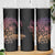 Floral Polynesian Hibiscus Tattoo Skinny Tumbler Peach Gradient Style