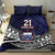 Custom Samoa Rugby Pacific Bedding Set Samoan Warrior Tribal Pattern