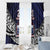 Custom Samoa Rugby Pacific Window Curtain Samoan Warrior Tribal Pattern