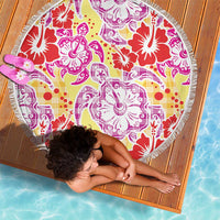 Palaka with Honu and Hibiscus Beach Blanket Hawaiian Heritage Spirit - Polynesian Pride