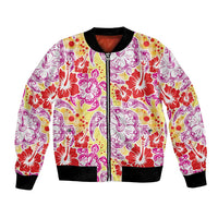 Palaka with Honu and Hibiscus Bomber Jacket Hawaiian Heritage Spirit - Polynesian Pride
