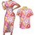 Palaka with Honu and Hibiscus Couples Matching Short Sleeve Bodycon Dress and Hawaiian Shirt Hawaiian Heritage Spirit - Polynesian Pride