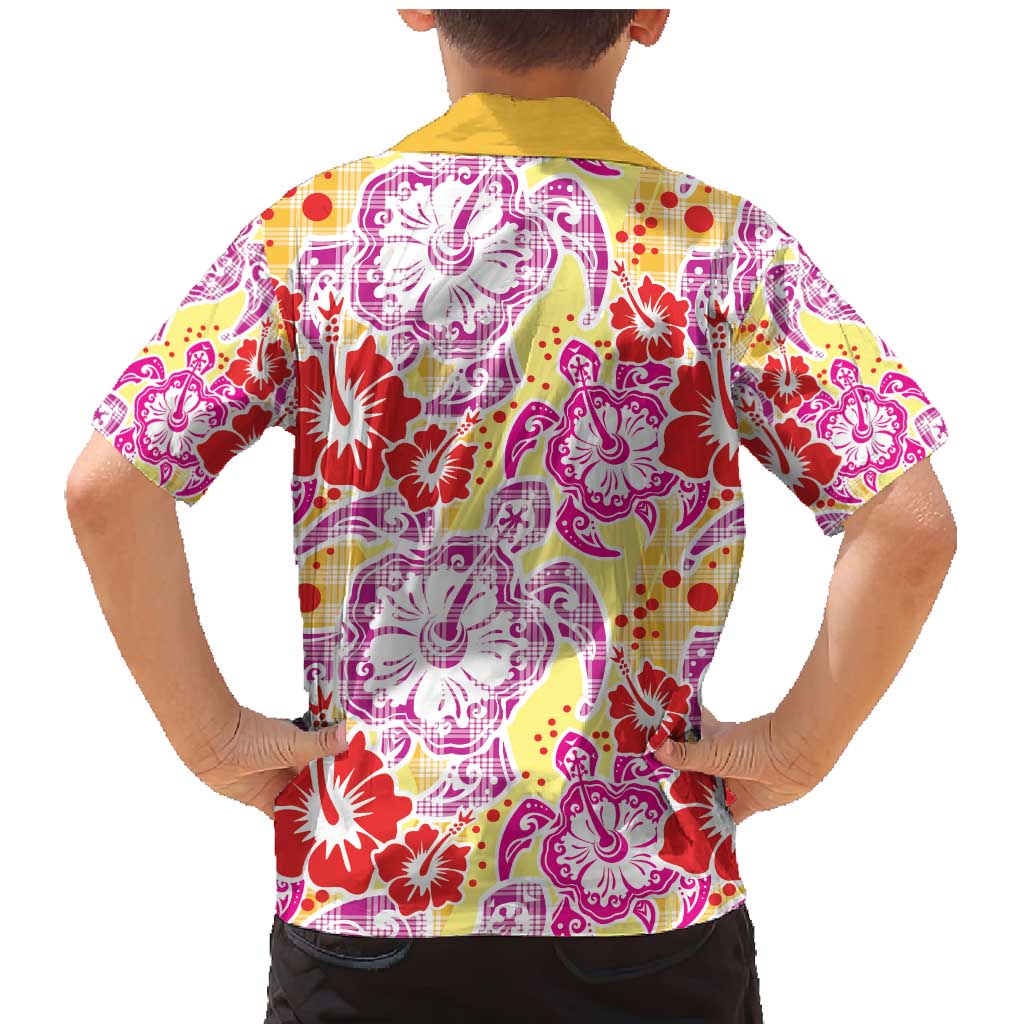 Palaka with Honu and Hibiscus Family Matching Mermaid Dress and Hawaiian Shirt Hawaiian Heritage Spirit - Polynesian Pride