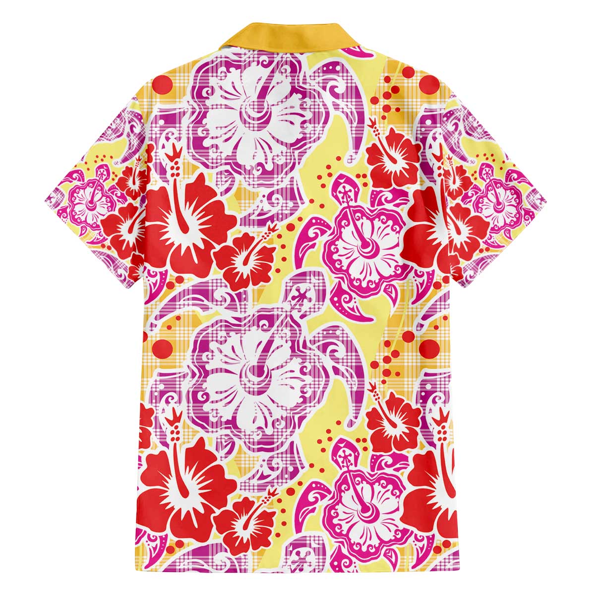 Palaka with Honu and Hibiscus Family Matching Off The Shoulder Long Sleeve Dress and Hawaiian Shirt Hawaiian Heritage Spirit - Polynesian Pride