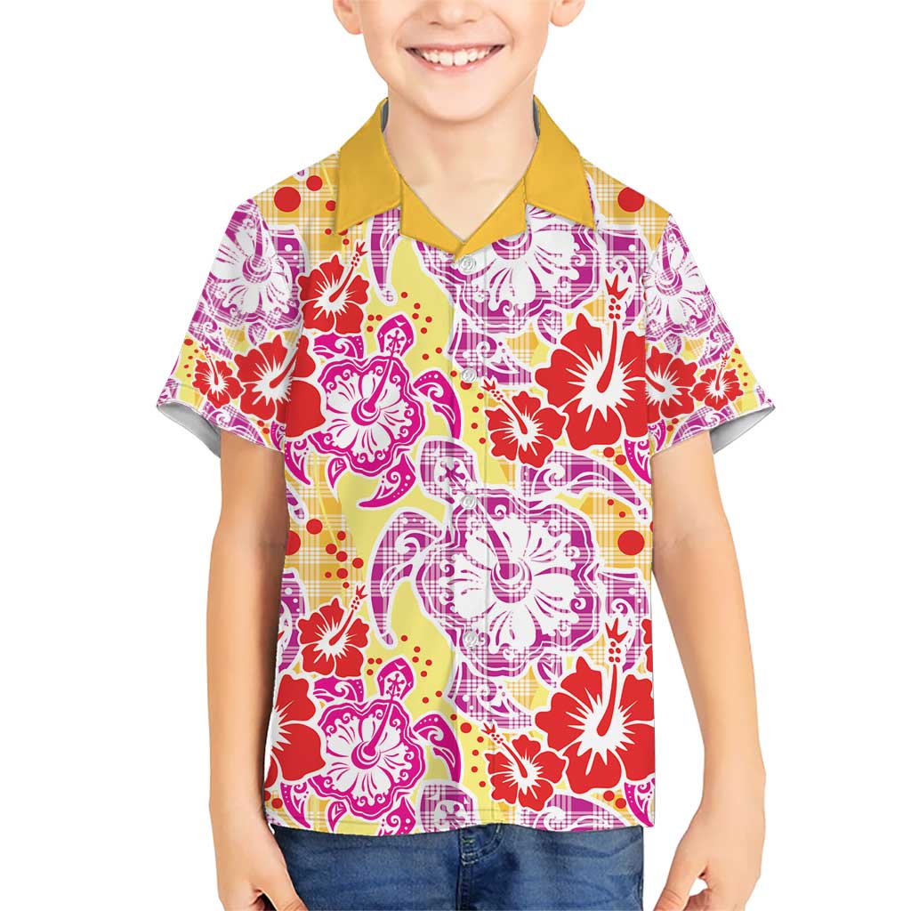 Palaka with Honu and Hibiscus Hawaiian Shirt Hawaiian Heritage Spirit - Polynesian Pride
