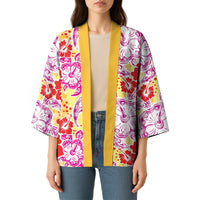 Palaka with Honu and Hibiscus Kimono Hawaiian Heritage Spirit - Polynesian Pride