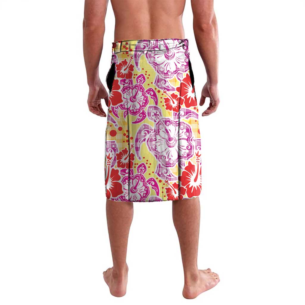 Palaka with Honu and Hibiscus Lavalava Hawaiian Heritage Spirit - Polynesian Pride