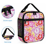 Palaka with Honu and Hibiscus Lunch Bag Hawaiian Heritage Spirit LT9 - Polynesian Pride