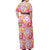 Palaka with Honu and Hibiscus Off Shoulder Maxi Dress Hawaiian Heritage Spirit - Polynesian Pride