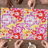 Palaka with Honu and Hibiscus Puzzle Hawaiian Heritage Spirit - Polynesian Pride