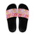 Palaka with Honu and Hibiscus Slide Sandals Hawaiian Heritage Spirit - Polynesian Pride