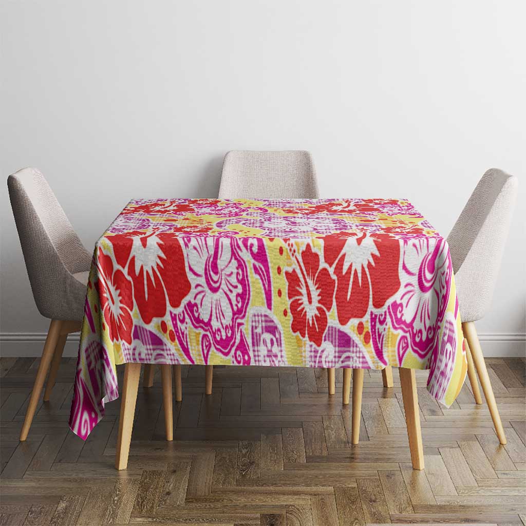 Palaka with Honu and Hibiscus Tablecloth Hawaiian Heritage Spirit - Polynesian Pride