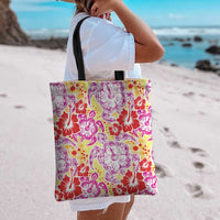 Palaka with Honu and Hibiscus Tote Bag Hawaiian Heritage Spirit - Polynesian Pride