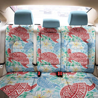 Palaka with Honu and Plumeria Back Car Seat Cover Hawaiian Heritage Spirit - Polynesian Pride