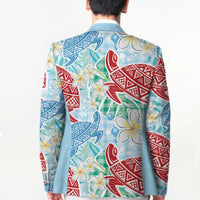 Palaka with Honu and Plumeria Blazer Hawaiian Heritage Spirit - Polynesian Pride