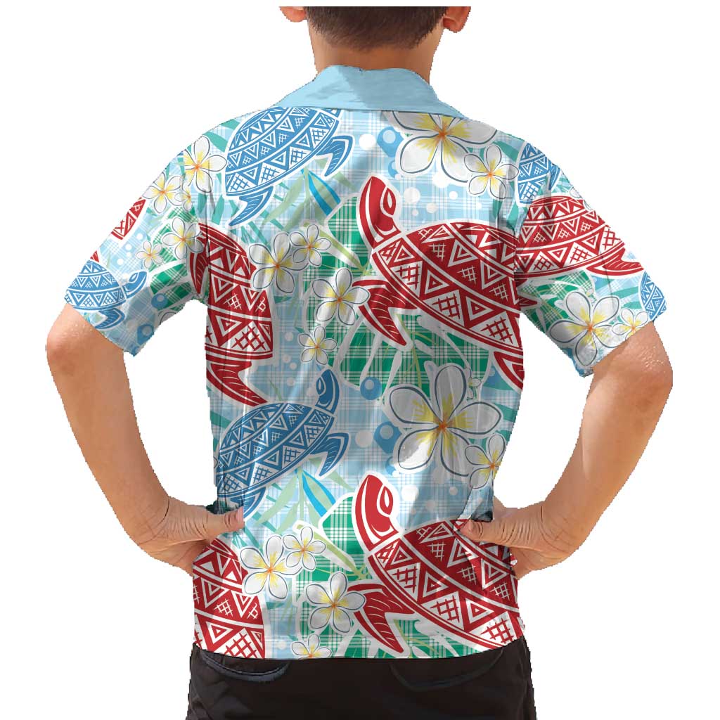 Palaka with Honu and Plumeria Family Matching Mermaid Dress and Hawaiian Shirt Hawaiian Heritage Spirit - Polynesian Pride