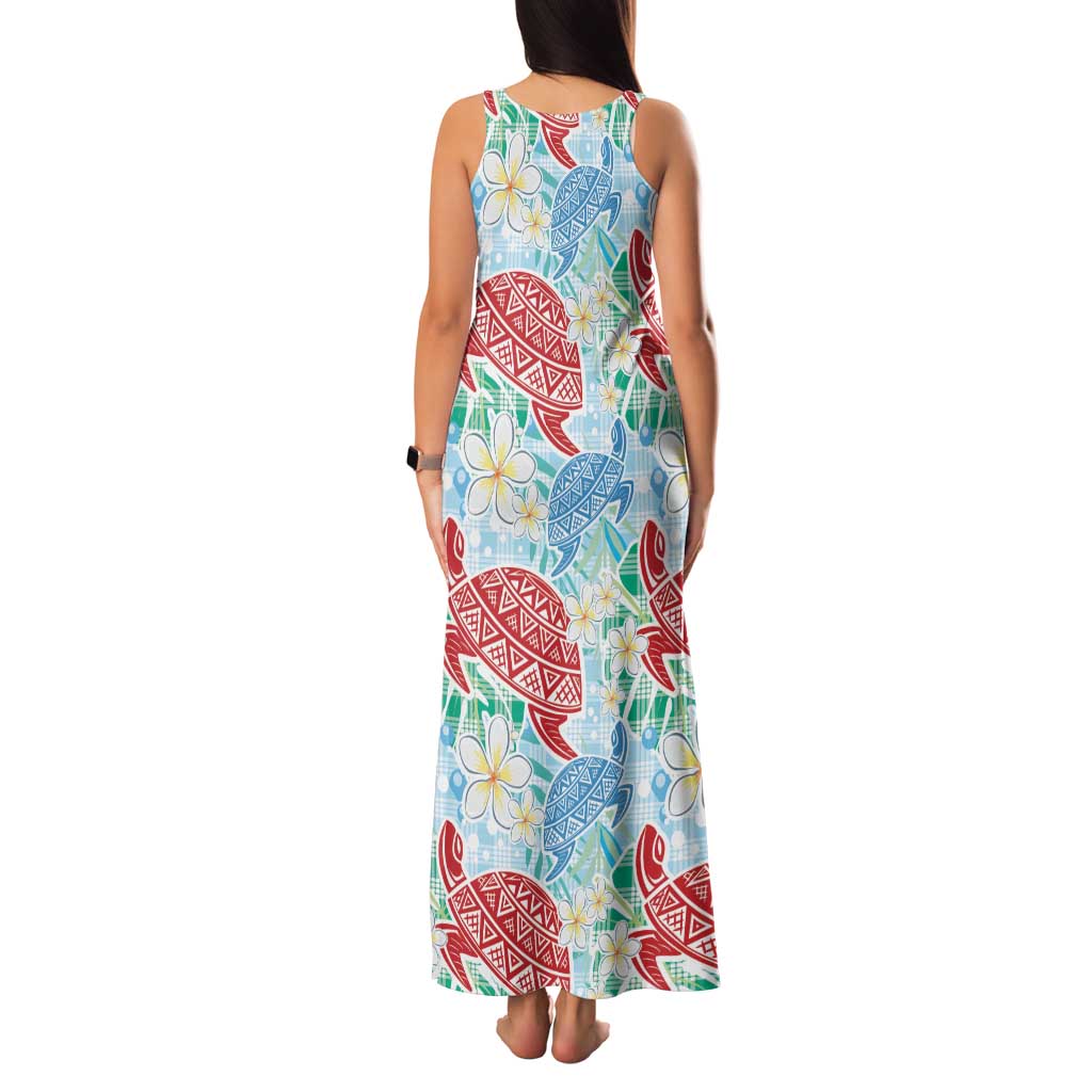 Palaka with Honu and Plumeria Family Matching Tank Maxi Dress and Hawaiian Shirt Hawaiian Heritage Spirit - Polynesian Pride
