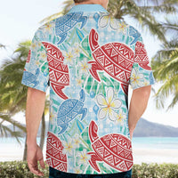 Palaka with Honu and Plumeria Hawaiian Shirt Hawaiian Heritage Spirit - Polynesian Pride