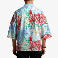 Palaka with Honu and Plumeria Kimono Hawaiian Heritage Spirit - Polynesian Pride