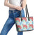 Palaka with Honu and Plumeria Leather Tote Bag Hawaiian Heritage Spirit - Polynesian Pride