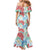 Palaka with Honu and Plumeria Mermaid Dress Hawaiian Heritage Spirit - Polynesian Pride