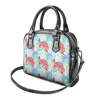 Palaka with Honu and Plumeria Shoulder Handbag Hawaiian Heritage Spirit - Polynesian Pride