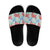Palaka with Honu and Plumeria Slide Sandals Hawaiian Heritage Spirit - Polynesian Pride