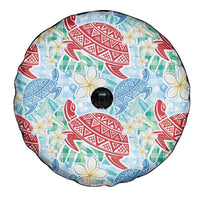 Palaka with Honu and Plumeria Spare Tire Cover Hawaiian Heritage Spirit - Polynesian Pride