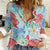 Palaka with Honu and Plumeria Women Casual Shirt Hawaiian Heritage Spirit - Polynesian Pride