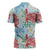 Palaka with Honu and Plumeria Zipper Polo Shirt Hawaiian Heritage Spirit - Polynesian Pride