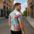 Palaka with Honu and Plumeria Zipper Polo Shirt Hawaiian Heritage Spirit - Polynesian Pride