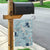 Blue Palaka Crane and Flowers Garden Flag Japan Heritage Spirit - Polynesian Pride