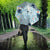 Blue Palaka Crane and Flowers Umbrella Japan Heritage Spirit - Polynesian Pride