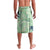 Green Palaka Crane and Flowers Lavalava Japan Heritage Spirit - Polynesian Pride