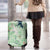 Green Palaka Crane and Flowers Luggage Cover Japan Heritage Spirit - Polynesian Pride