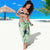 Green Palaka Crane and Flowers Sarong Japan Heritage Spirit - Polynesian Pride