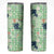 Green Palaka Crane and Flowers Skinny Tumbler Japan Heritage Spirit - Polynesian Pride