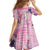 Pink Palaka Crane and Flowers Family Matching Summer Maxi Dress and Hawaiian Shirt Japan Heritage Spirit - Polynesian Pride