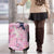 Pink Palaka Crane and Flowers Luggage Cover Japan Heritage Spirit - Polynesian Pride