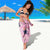 Pink Palaka Crane and Flowers Sarong Japan Heritage Spirit - Polynesian Pride