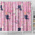 Pink Palaka Crane and Flowers Shower Curtain Japan Heritage Spirit - Polynesian Pride