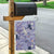 Purple Palaka Crane and Flowers Garden Flag Japan Heritage Spirit - Polynesian Pride