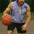 Purple Palaka Crane and Flowers Sleeveless Zip Hoodie Japan Heritage Spirit - Polynesian Pride