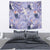 Purple Palaka Crane and Flowers Tapestry Japan Heritage Spirit - Polynesian Pride