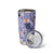Purple Palaka Crane and Flowers Tumbler Cup Japan Heritage Spirit - Polynesian Pride