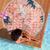 Red Palaka Crane and Flowers Beach Blanket Japan Heritage Spirit - Polynesian Pride