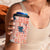 Red Palaka Crane and Flowers 4 in 1 Can Cooler Tumbler Japan Heritage Spirit - Polynesian Pride