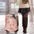 Red Palaka Crane and Flowers Luggage Cover Japan Heritage Spirit - Polynesian Pride
