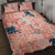 Red Palaka Crane and Flowers Quilt Bed Set Japan Heritage Spirit - Polynesian Pride